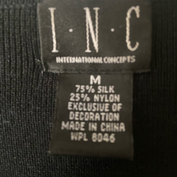 INC black crossover sweater in M - Picture 5 of 5